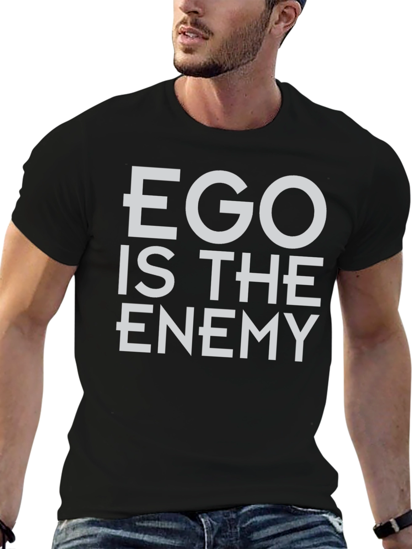 Ego Is The Enemy Graphic Tee - Black