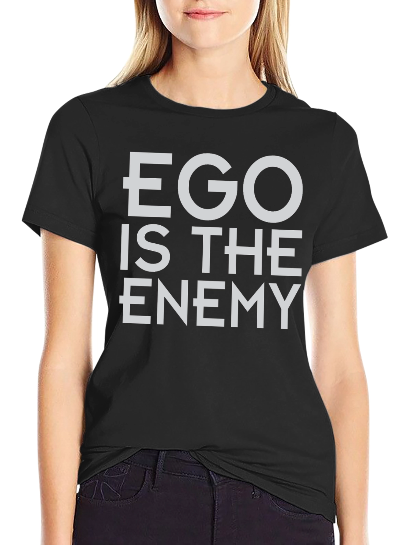 Ego Is The Enemy Graphic Tee - Black