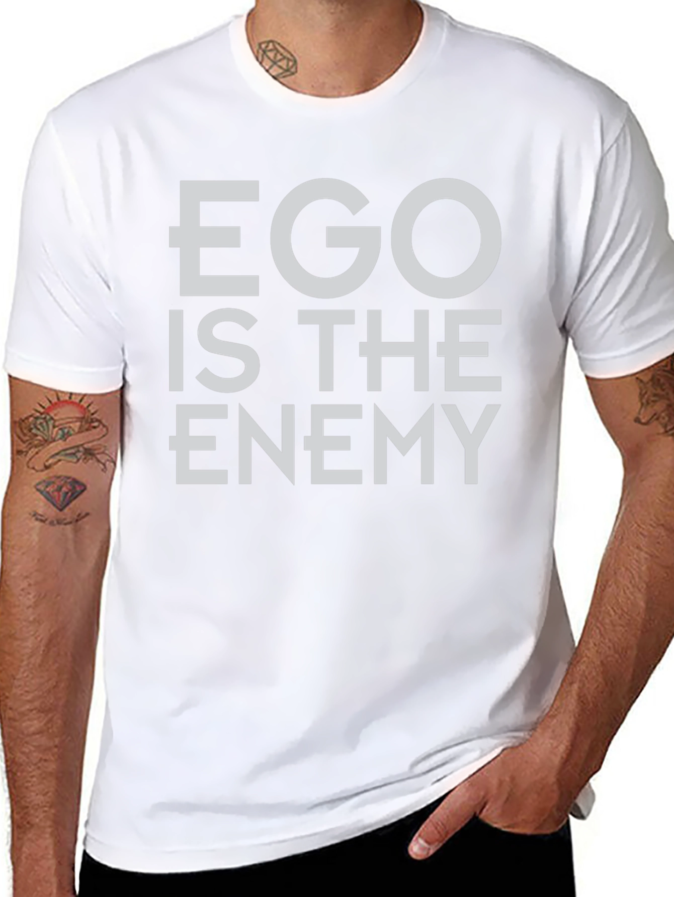 Ego Is The Enemy Graphic Tee - Black