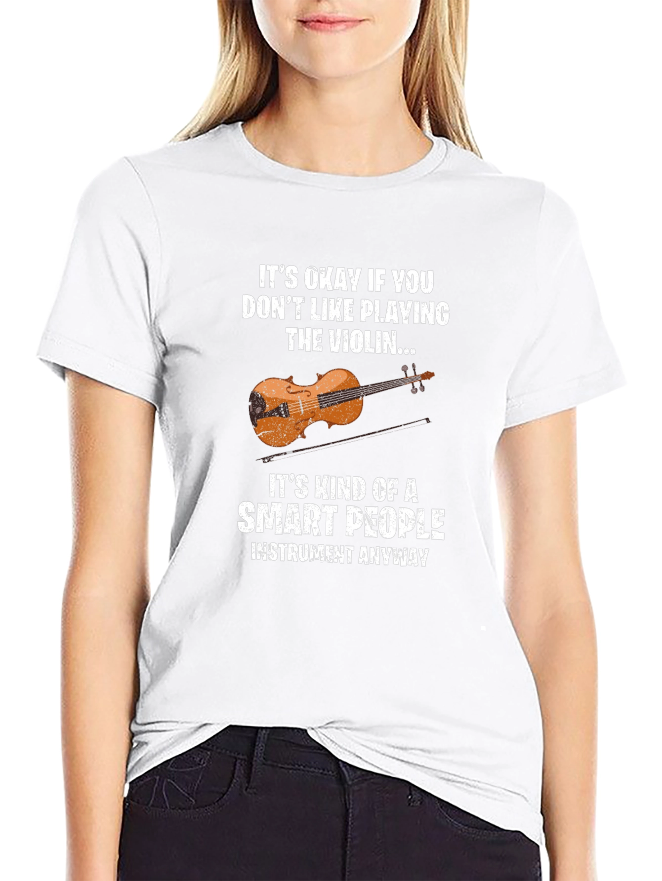 Smart People Violin Player T-Shirt
