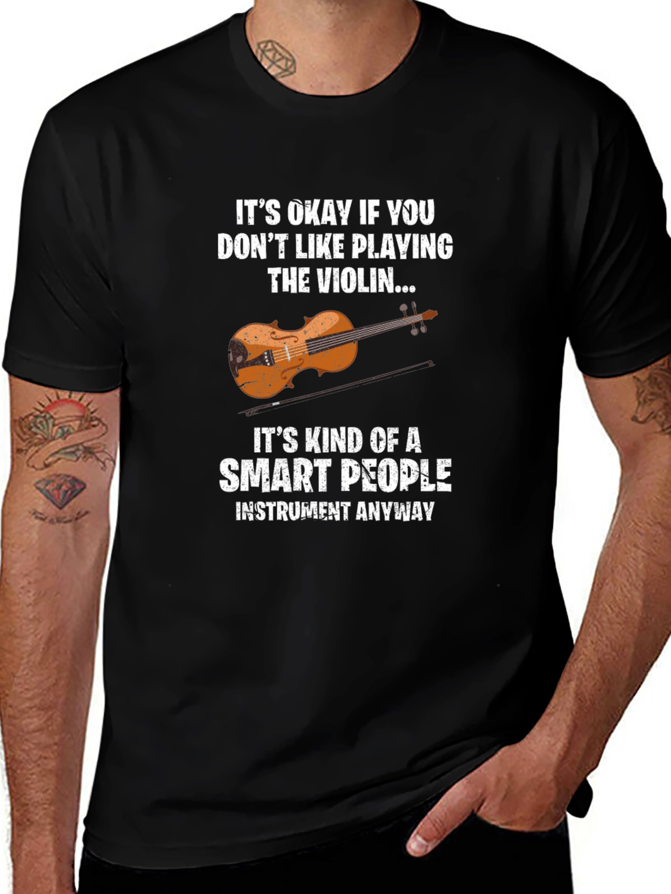 Smart People Violin Player T-Shirt