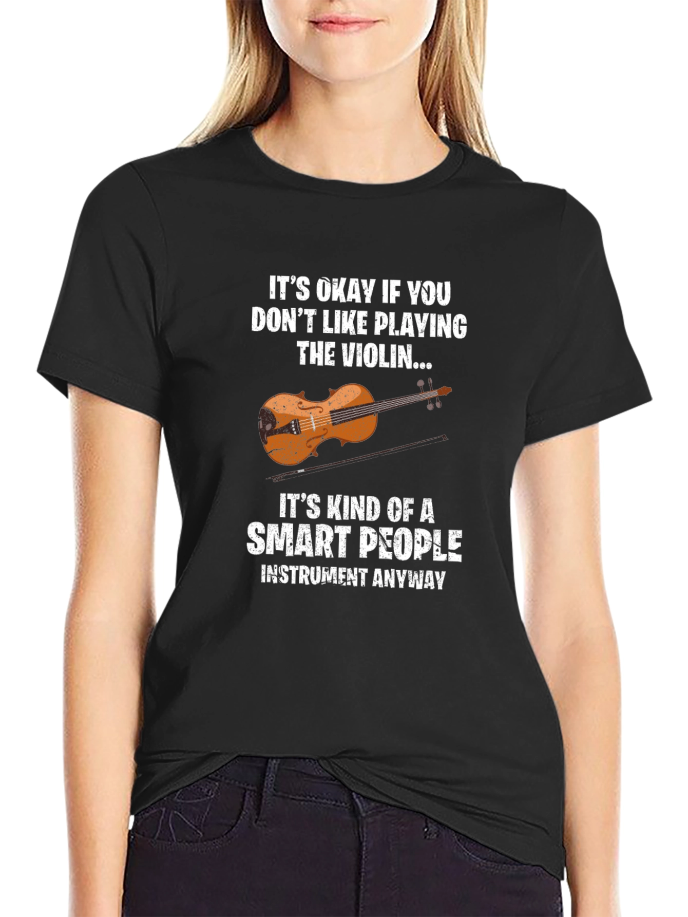 Smart People Violin Player T-Shirt