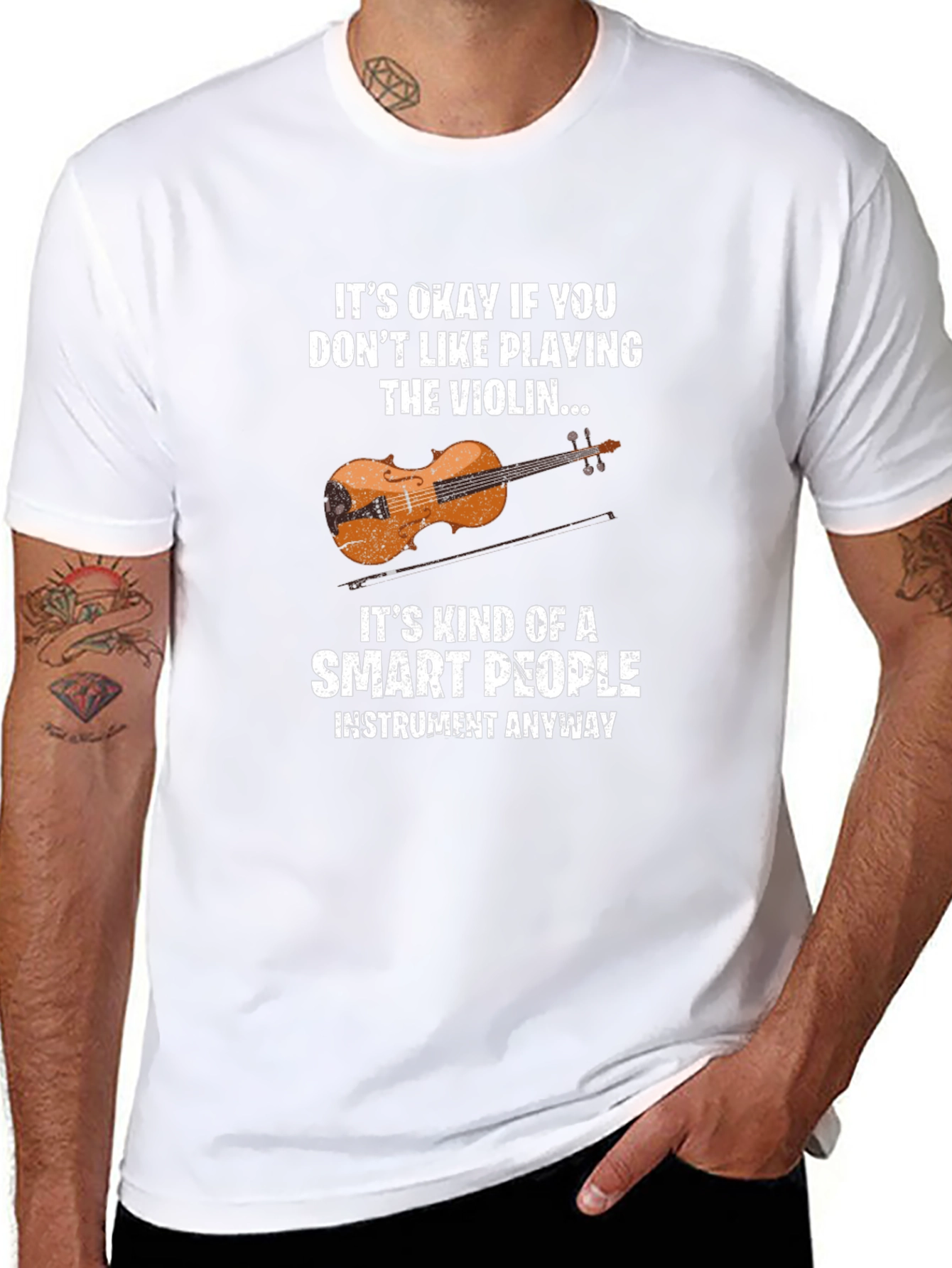 Smart People Violin Player T-Shirt