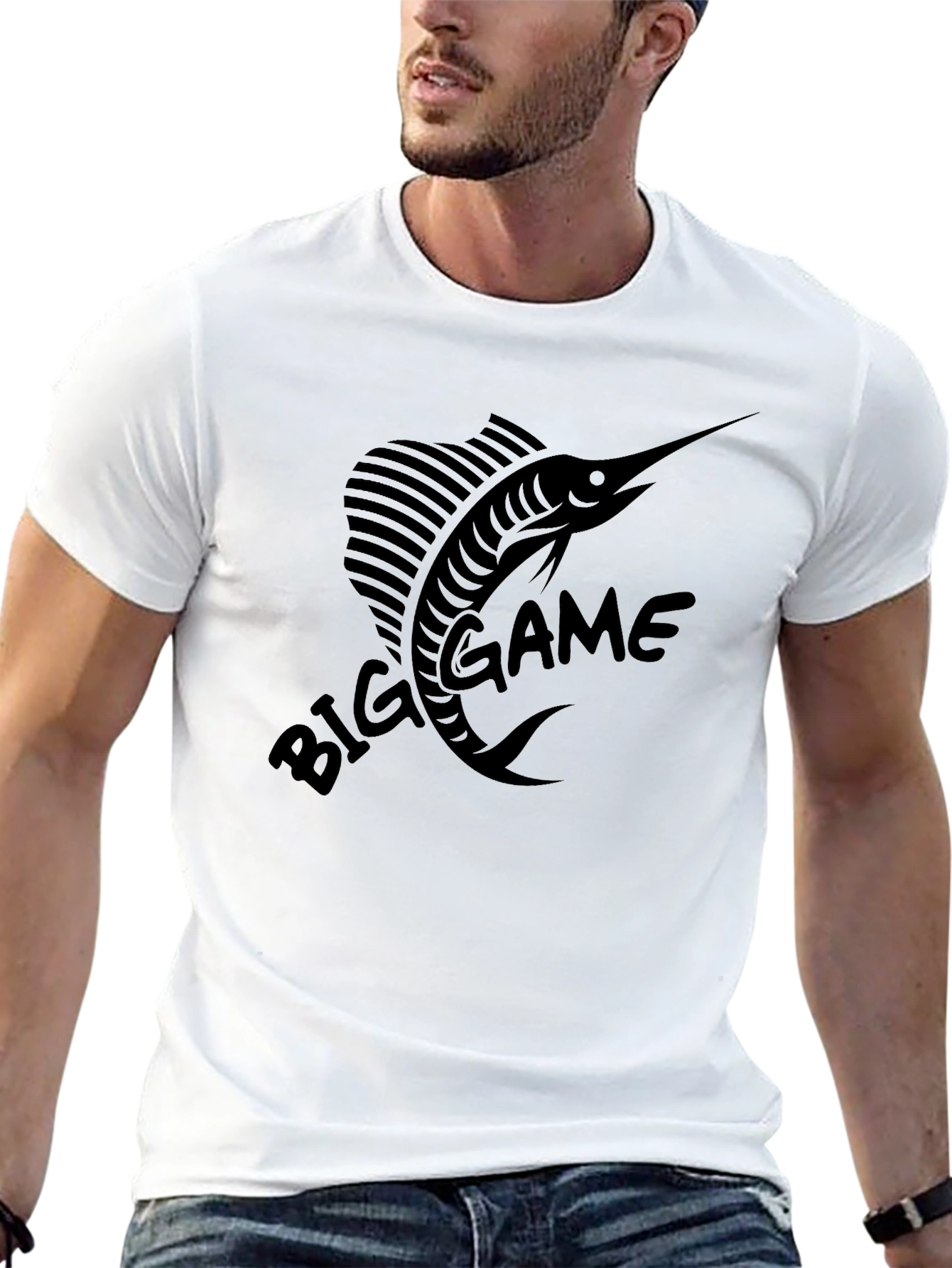 Big Game Fishing T-Shirt - Classic Angler Tee