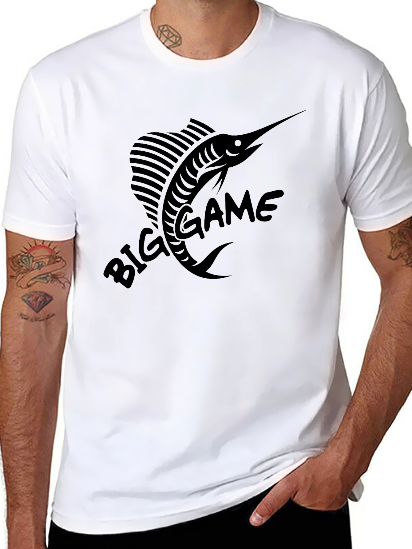 Big Game Fishing T-Shirt - Classic Angler Tee