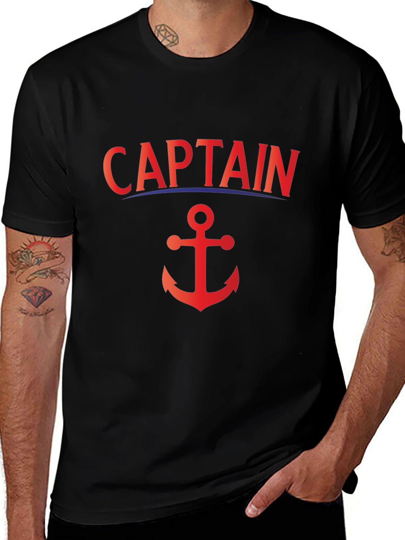 Captain Anchor Graphic T-Shirt