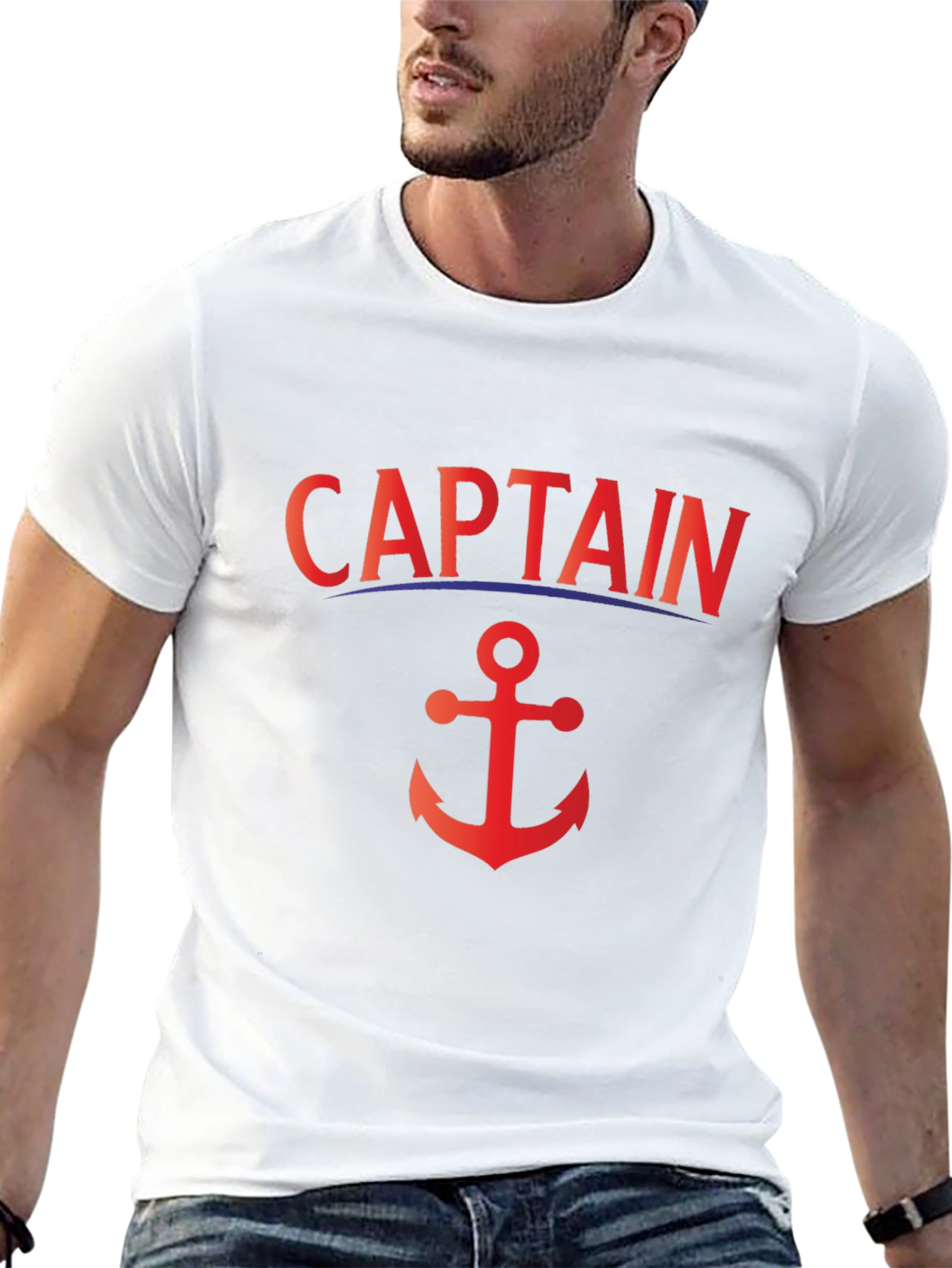Captain Anchor Graphic T-Shirt