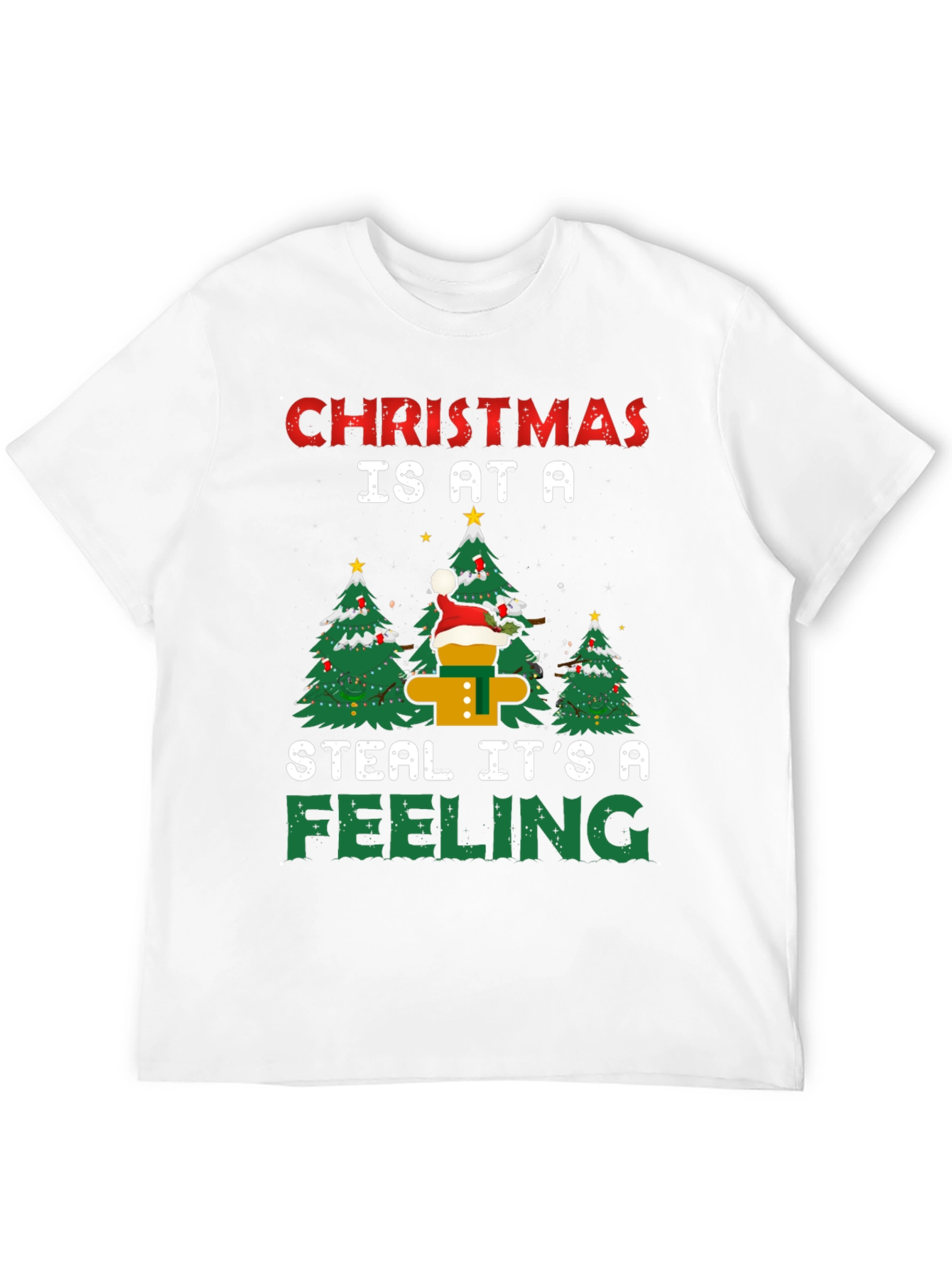 Christmas Feeling T-Shirt Funny Christmas Tree Apparel