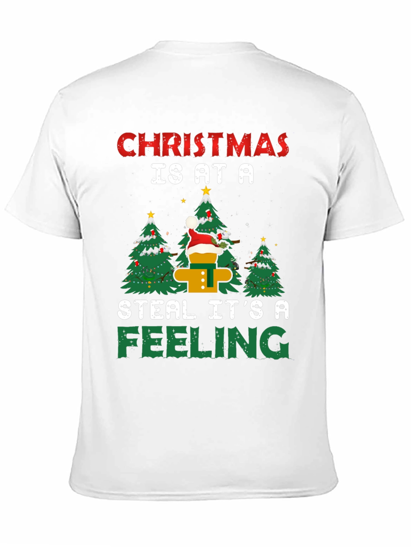 Christmas Feeling T-Shirt Funny Christmas Tree Apparel