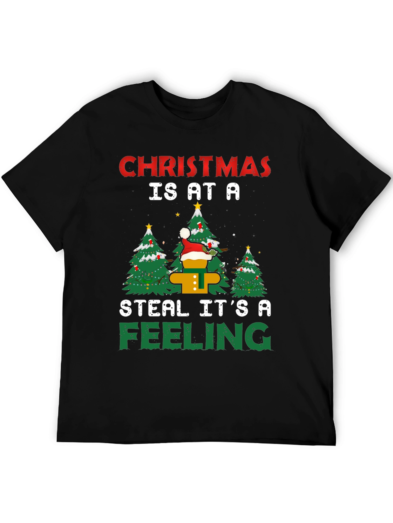 Christmas Feeling T-Shirt Funny Christmas Tree Apparel