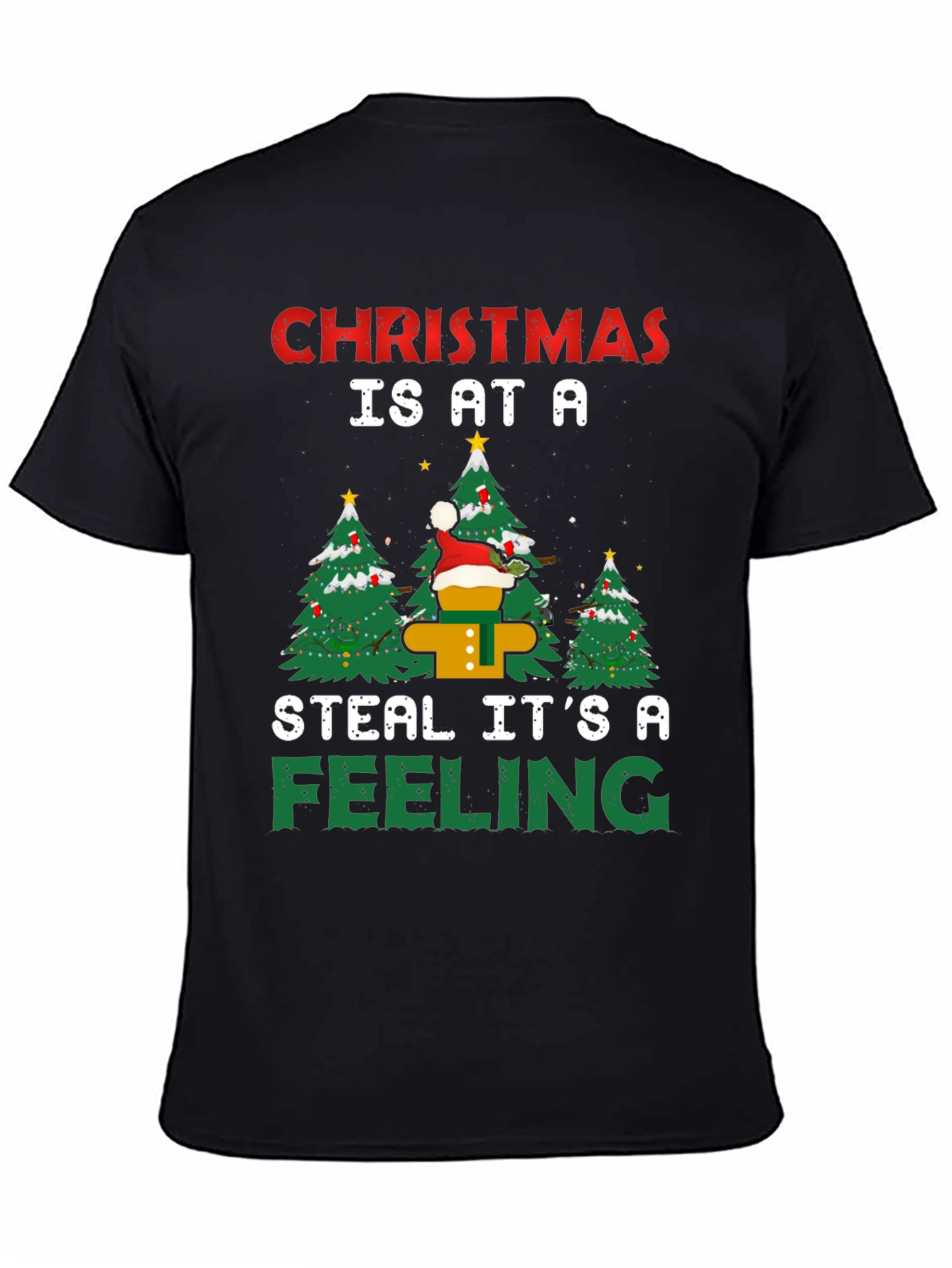 Christmas Feeling T-Shirt Funny Christmas Tree Apparel
