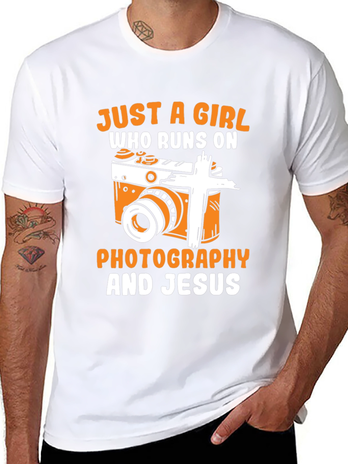 Girl Runs On Photography & Jesus T-Shirt