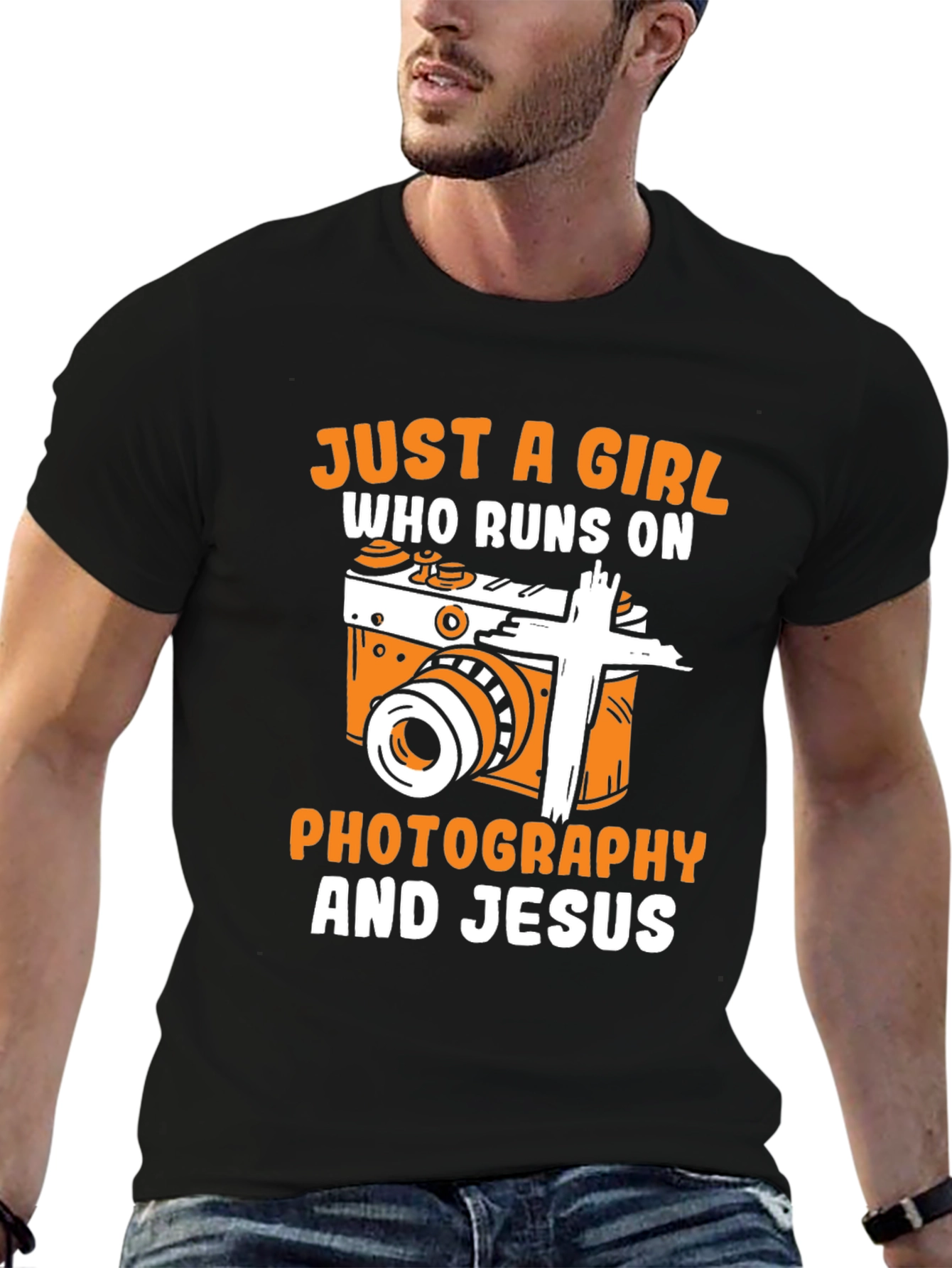Girl Runs On Photography & Jesus T-Shirt