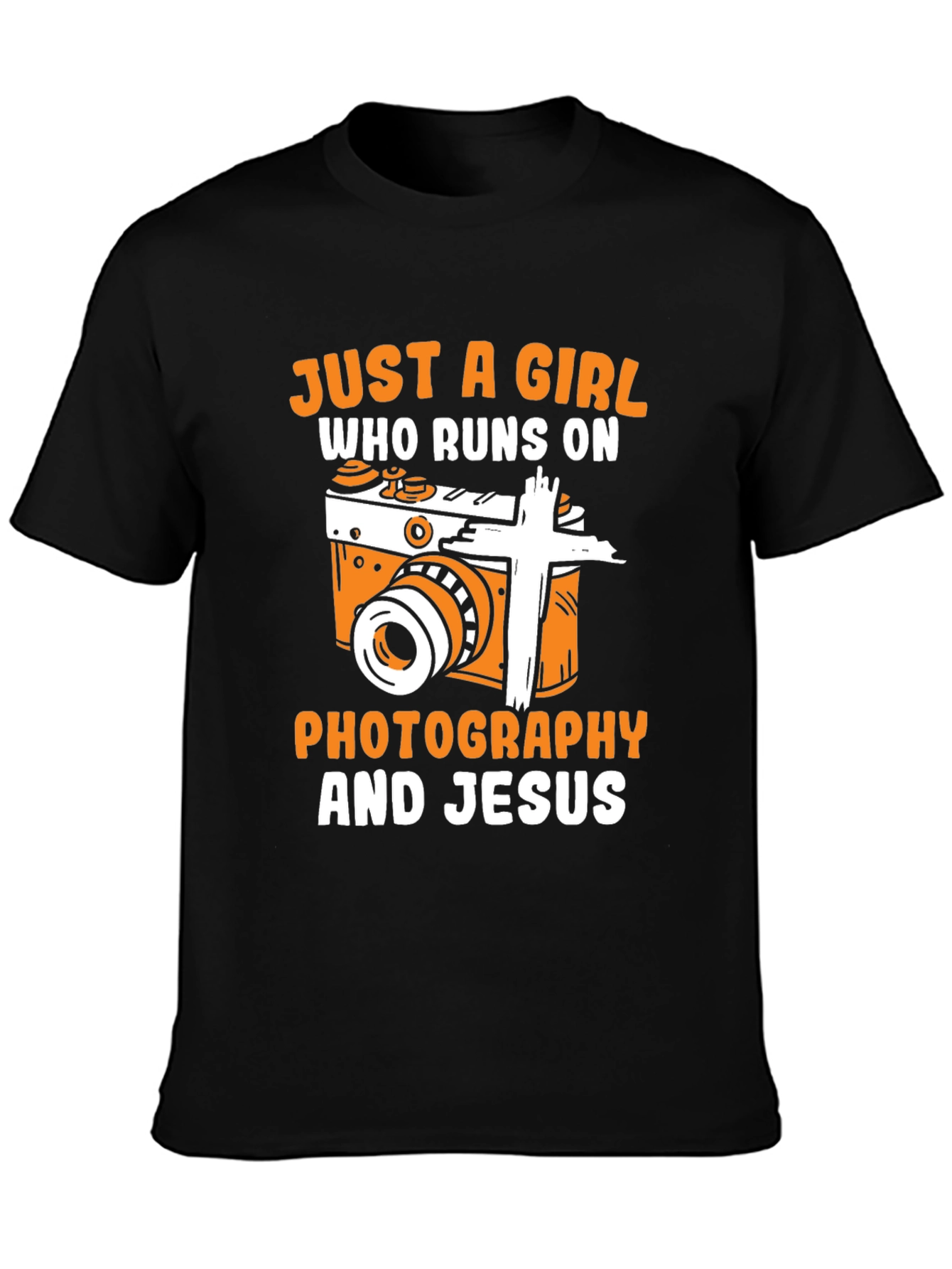 Girl Runs On Photography & Jesus T-Shirt