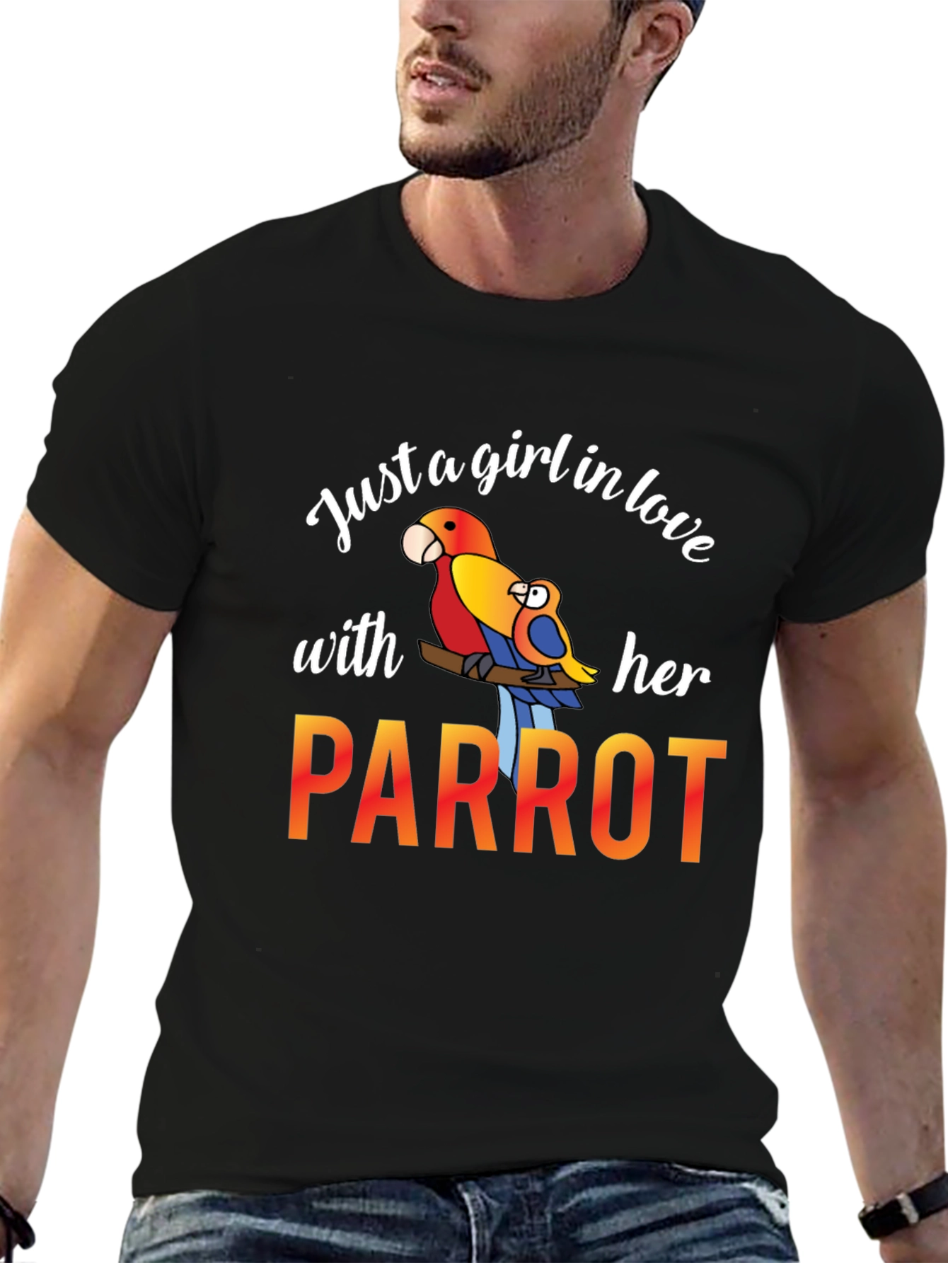 Just A Girl In Love With Her Parrot T-Shirt