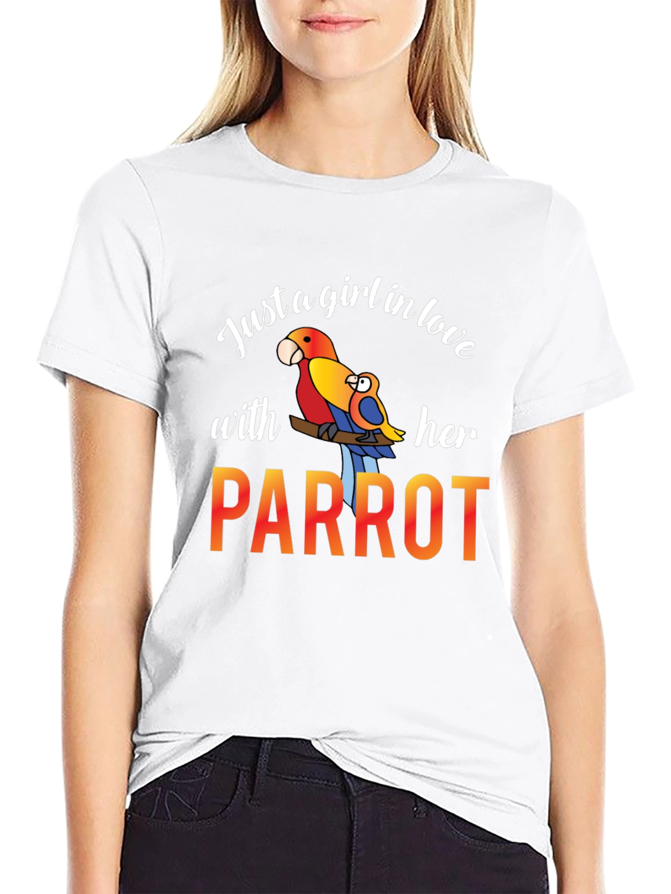 Just A Girl In Love With Her Parrot T-Shirt