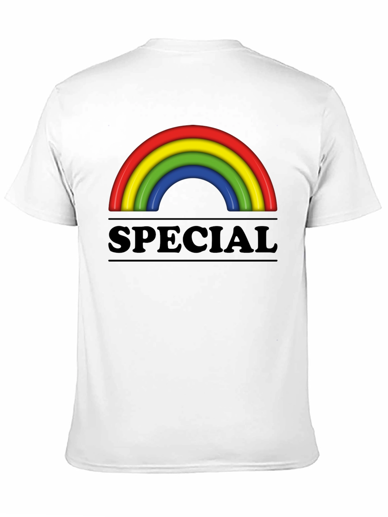 Special Rainbow Graphic T-Shirt - Black