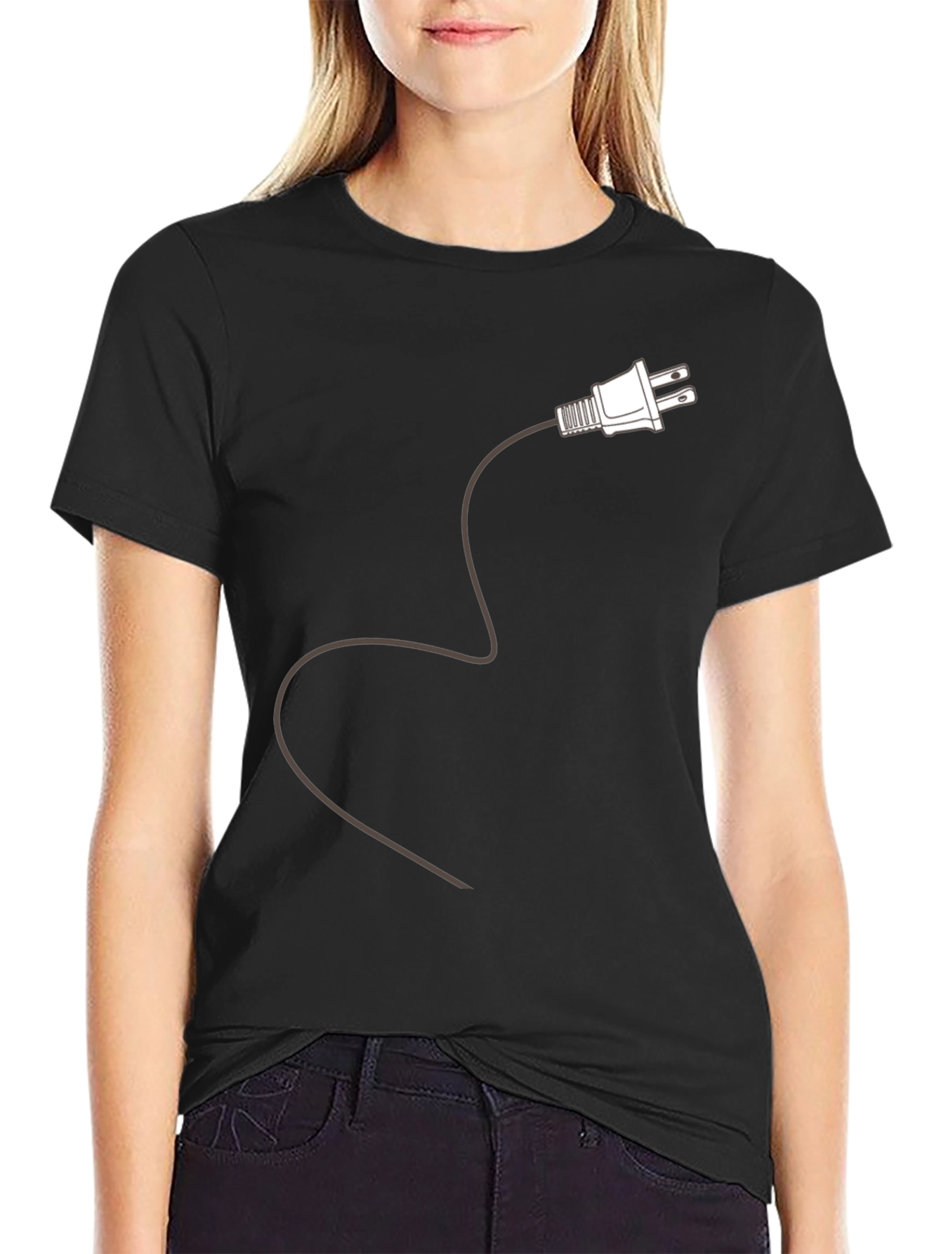 Plug In T-Shirt - Electric Power Novelty Tee