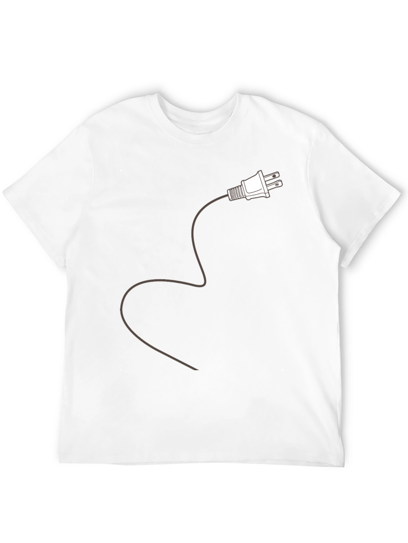 Plug In T-Shirt - Electric Power Novelty Tee