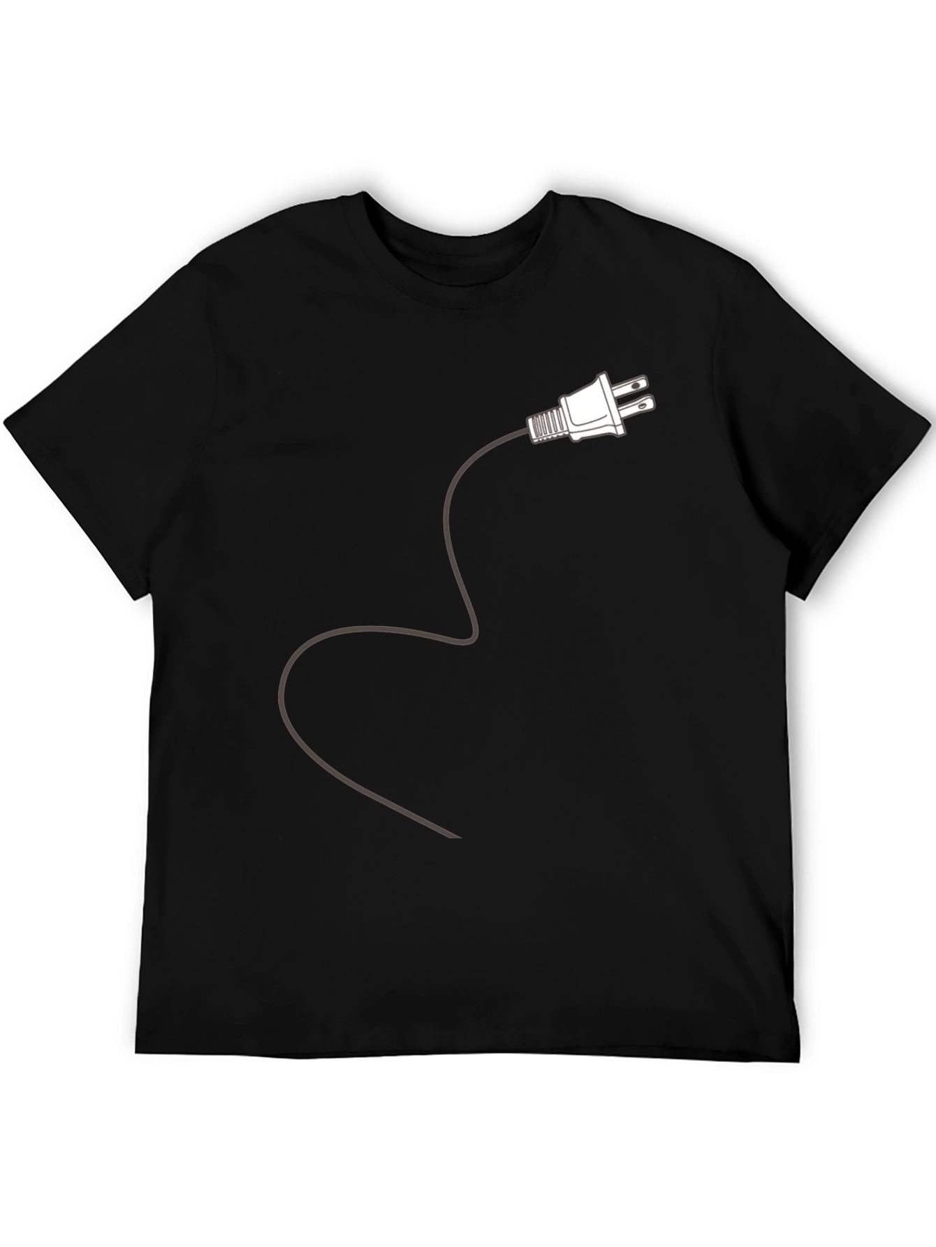 Plug In T-Shirt - Electric Power Novelty Tee