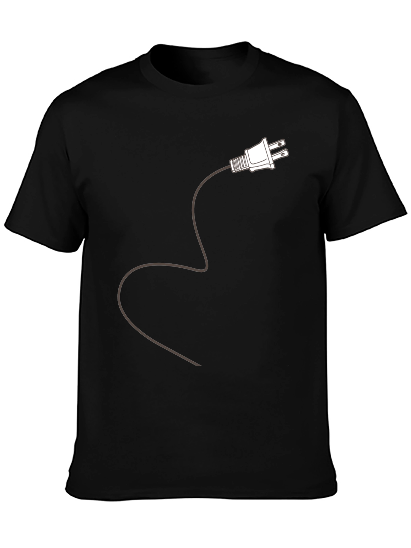 Plug In T-Shirt - Electric Power Novelty Tee