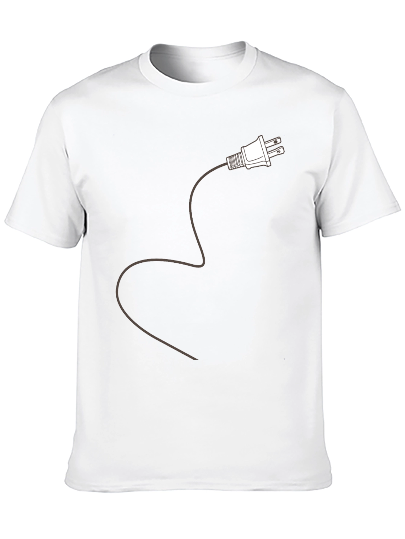 Plug In T-Shirt - Electric Power Novelty Tee