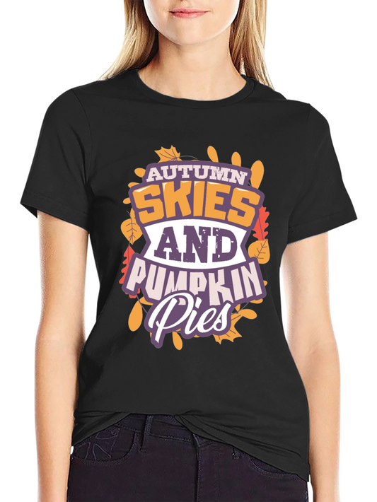 Autumn Skies & Pumpkin Pies Graphic T-Shirt
