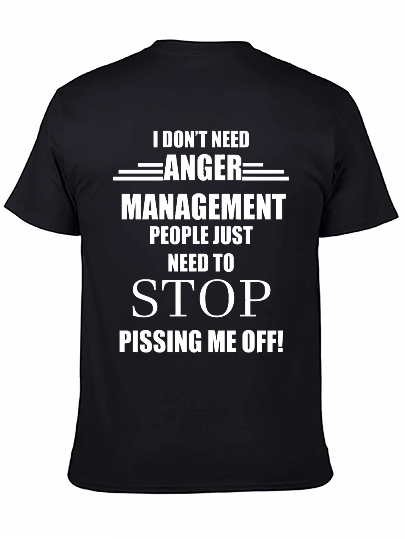 Anger Management Graphic Tee - Sarcastic Humor T-Shirt