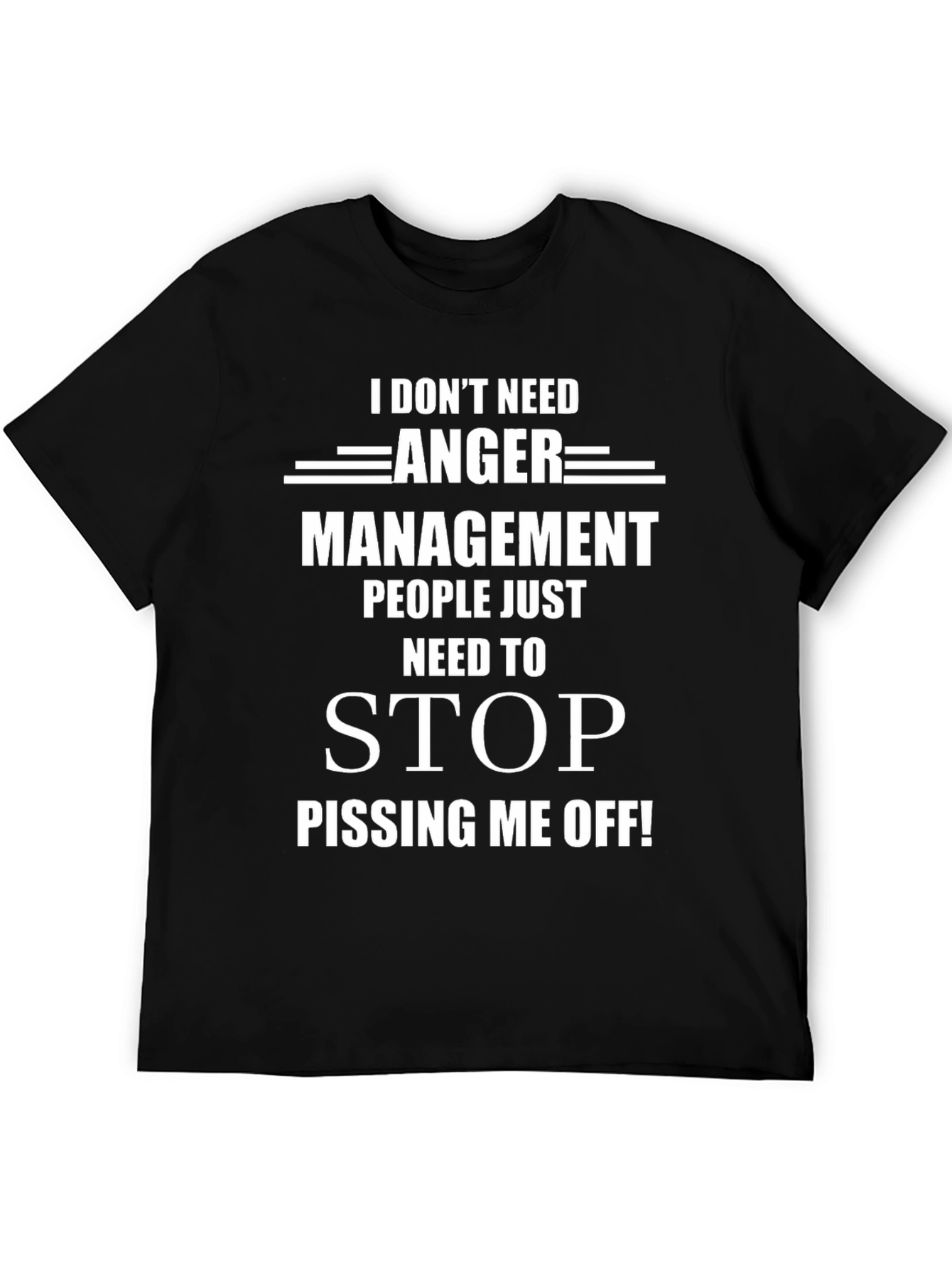 Anger Management Graphic Tee - Sarcastic Humor T-Shirt