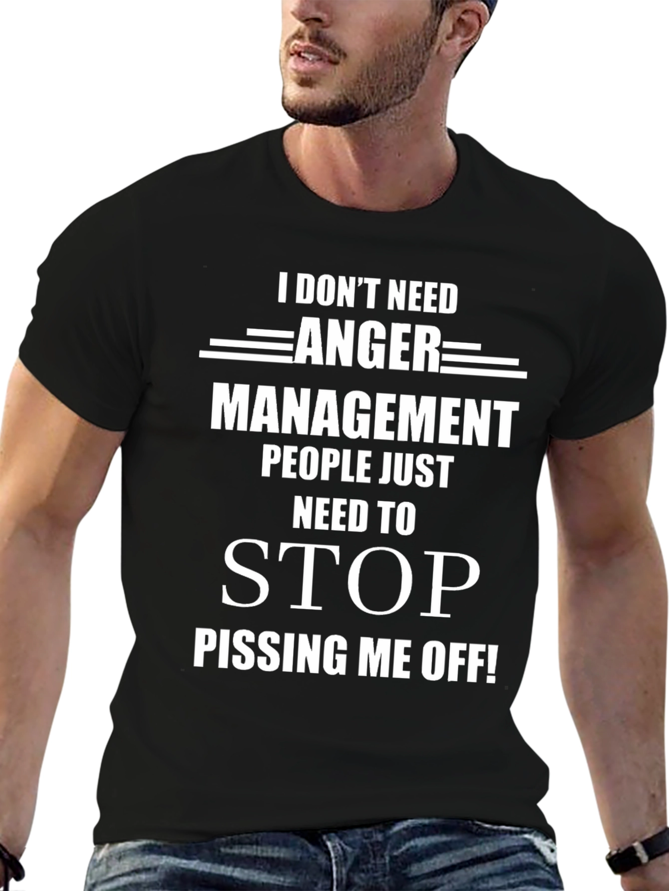 Anger Management Graphic Tee - Sarcastic Humor T-Shirt
