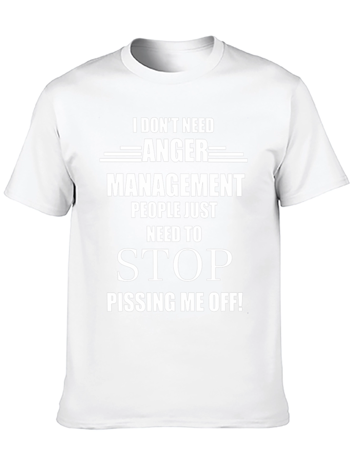 Anger Management Graphic Tee - Sarcastic Humor T-Shirt