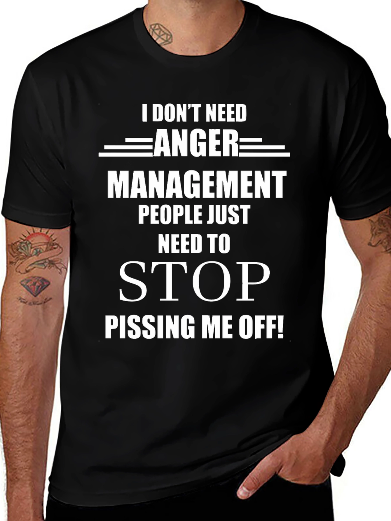 Anger Management Graphic Tee - Sarcastic Humor T-Shirt