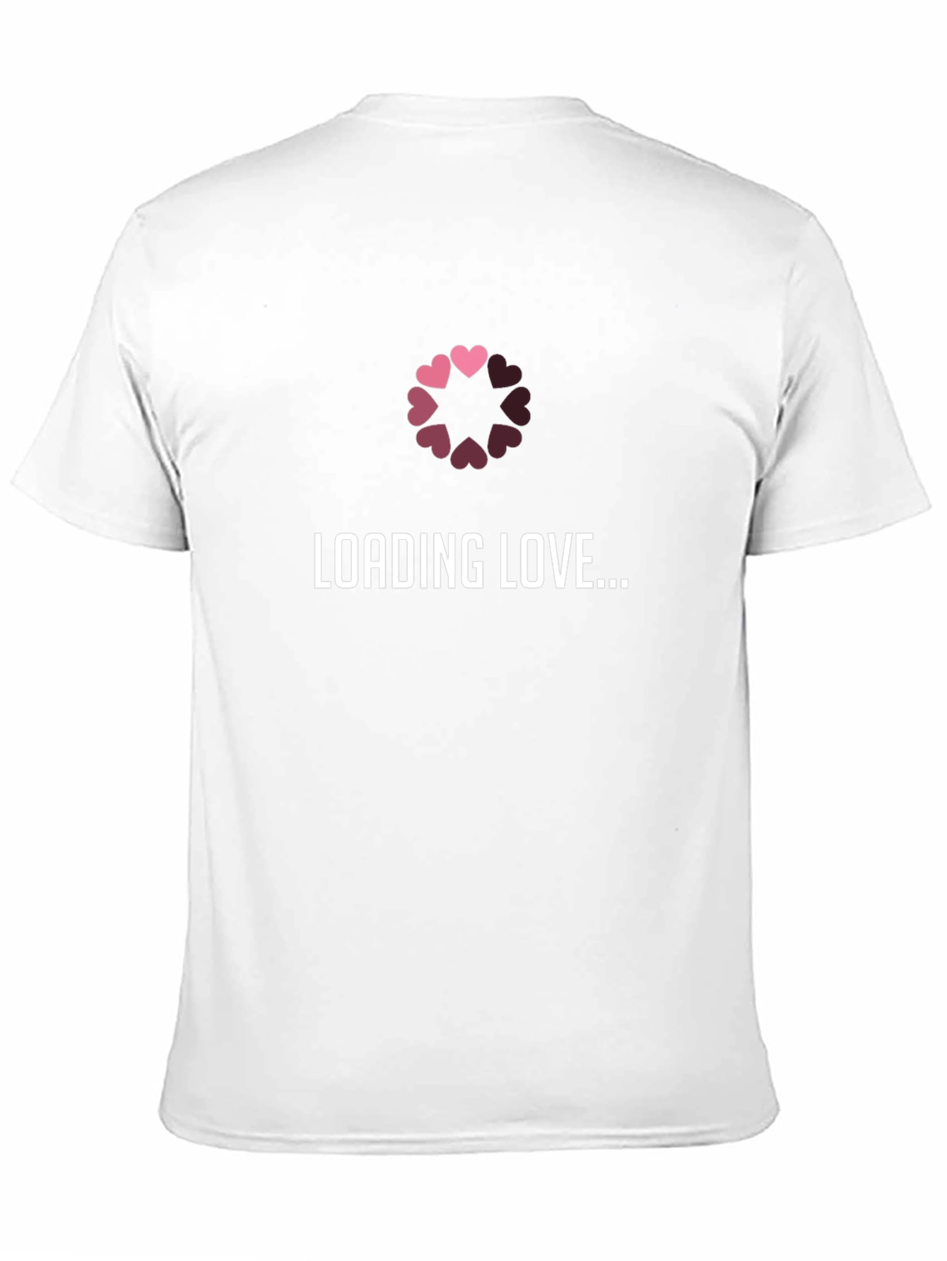 Loading Love T-Shirt - Black Hearts Design