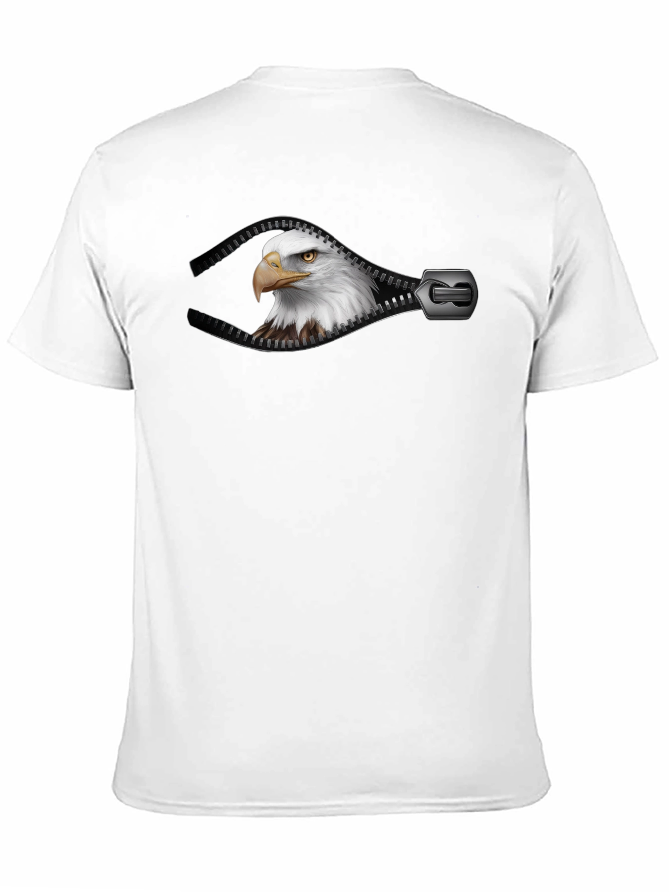 Eagle Zipper Graphic T-Shirt