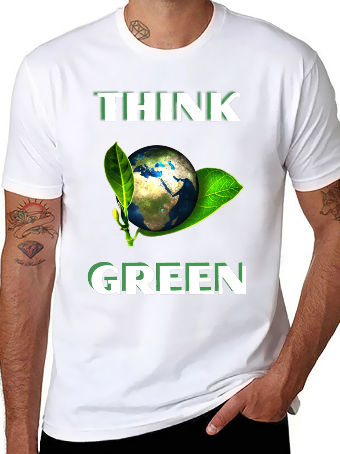 Think Green Earth Graphic Tee