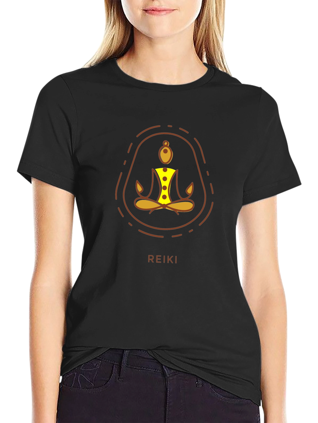 Reiki Meditation T-Shirt - Black - Unisex