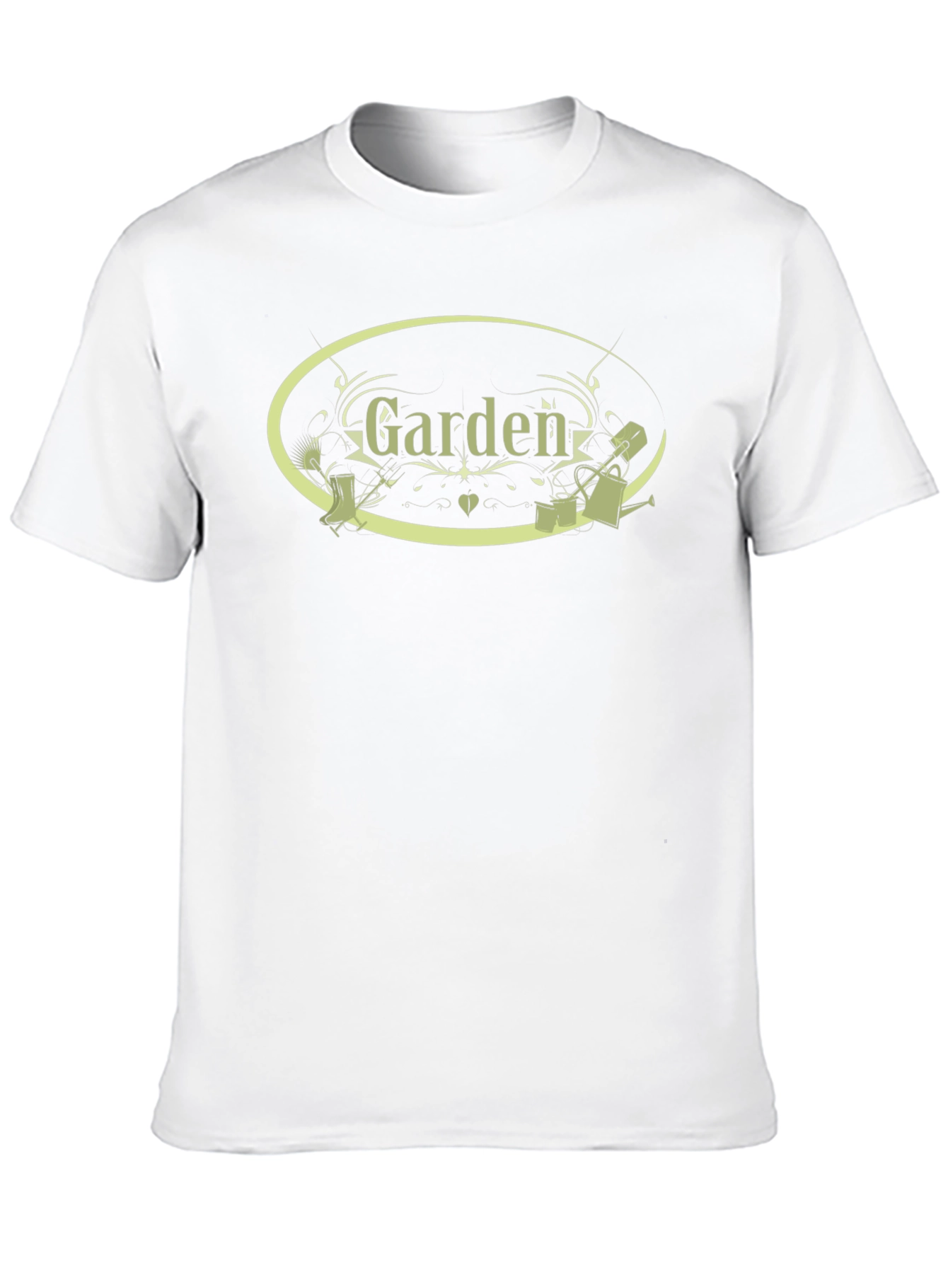 Garden Themed Black T-Shirt