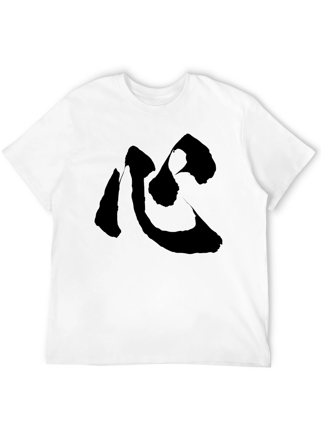 Black T-Shirt with Japanese Kokoro Symbol