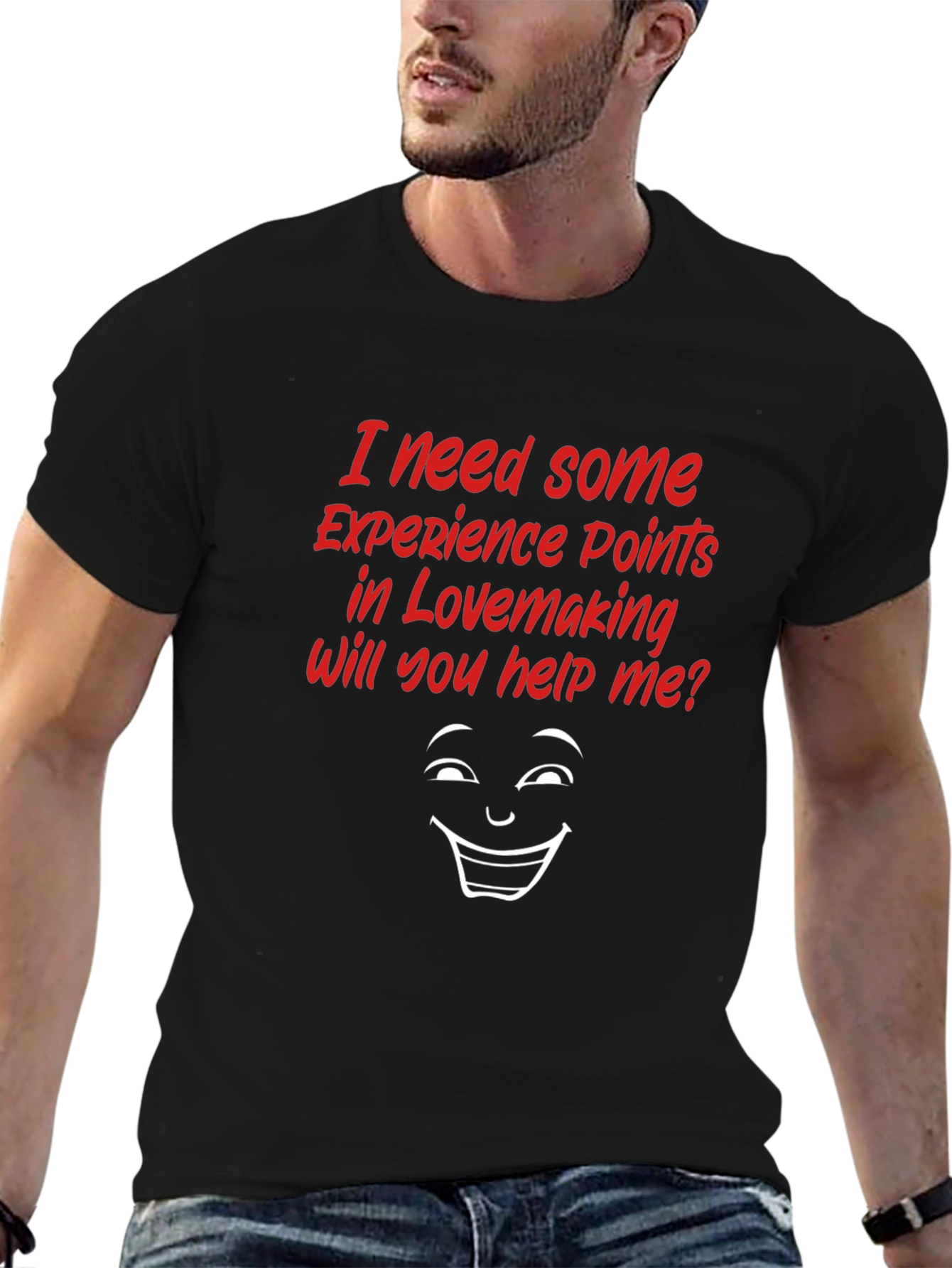Funny Lovemaking Experience Points Black T-Shirt