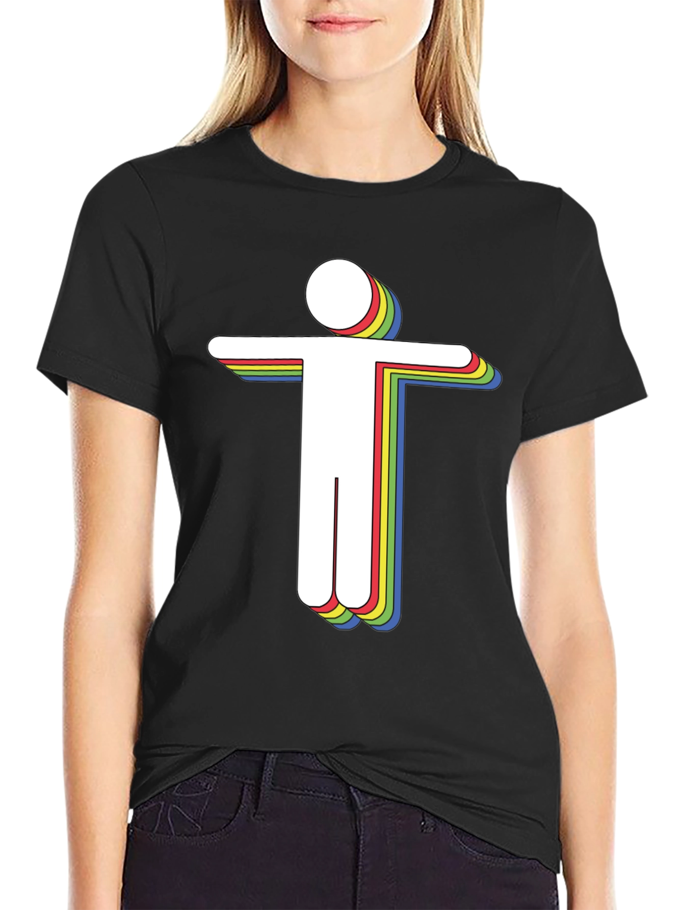 Retro Spectrum Humanoid Graphic Tee