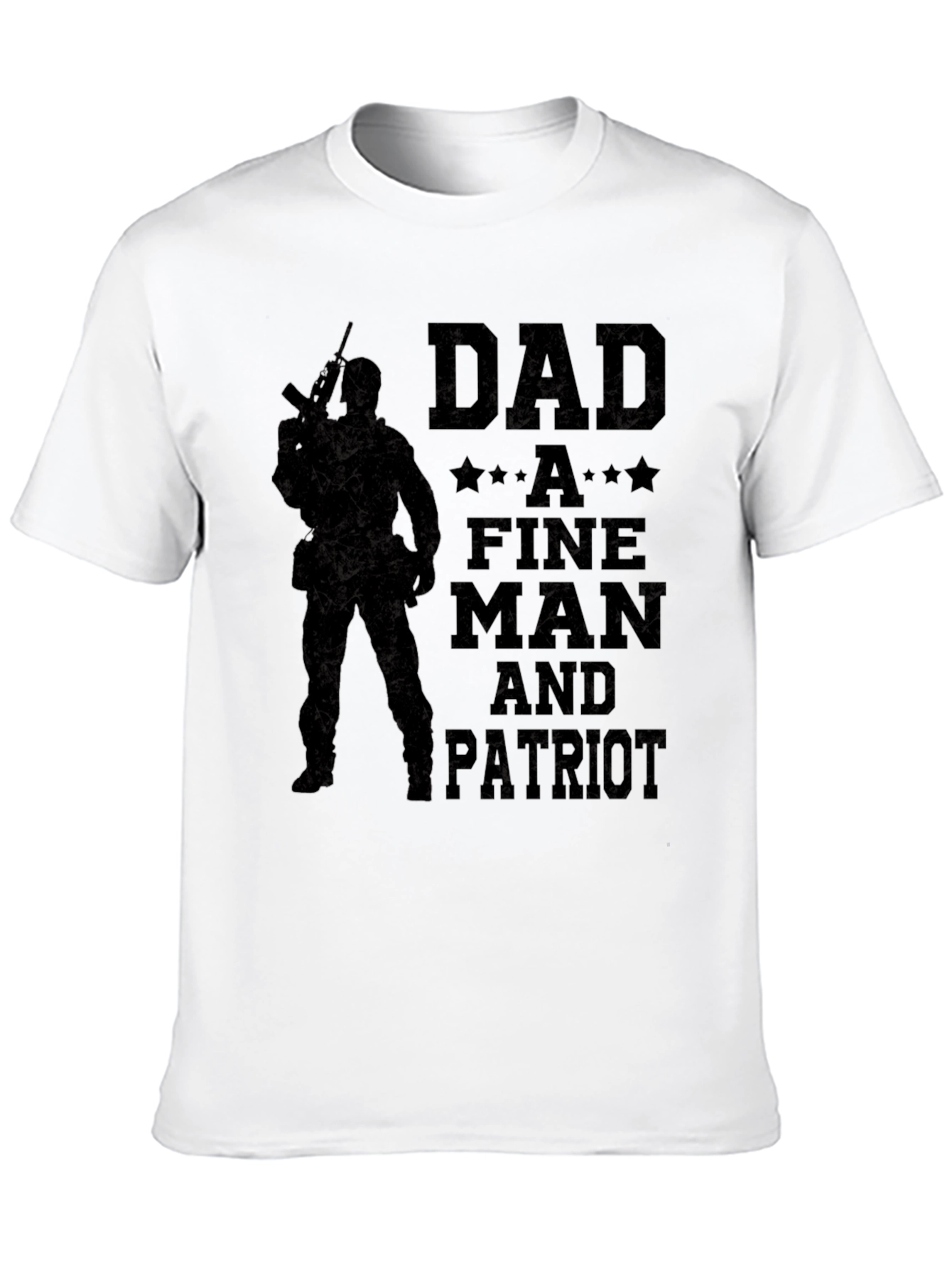 Dad Fine Man & Patriot Graphic T-Shirt