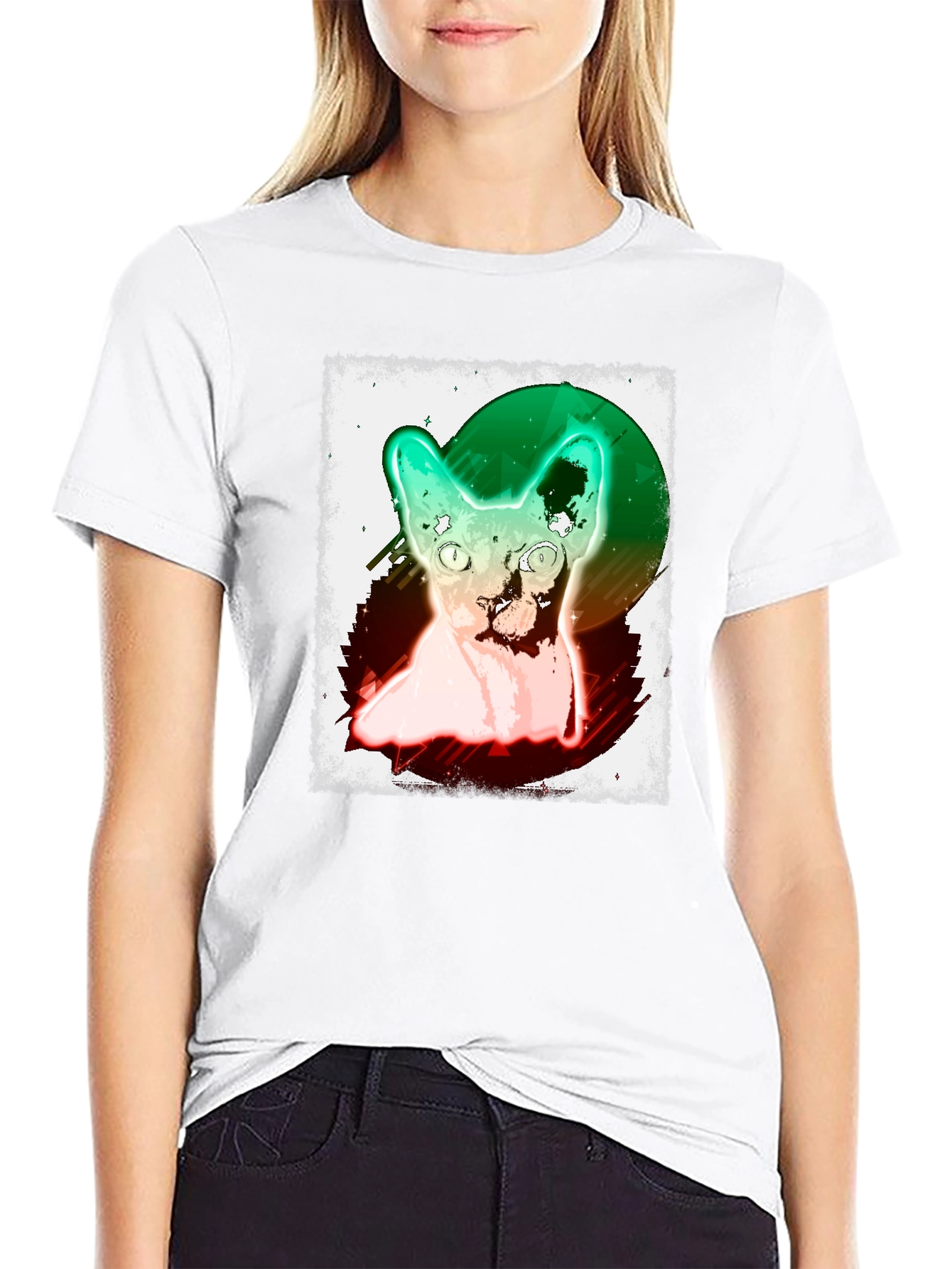 Sphynx Cat Graphic Tee - Unique Design