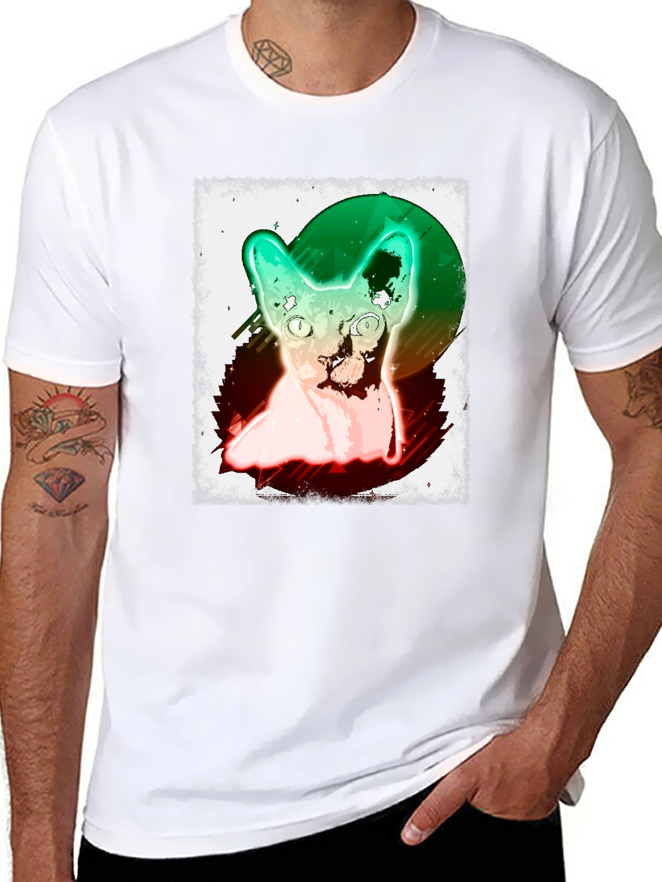 Sphynx Cat Graphic Tee - Unique Design