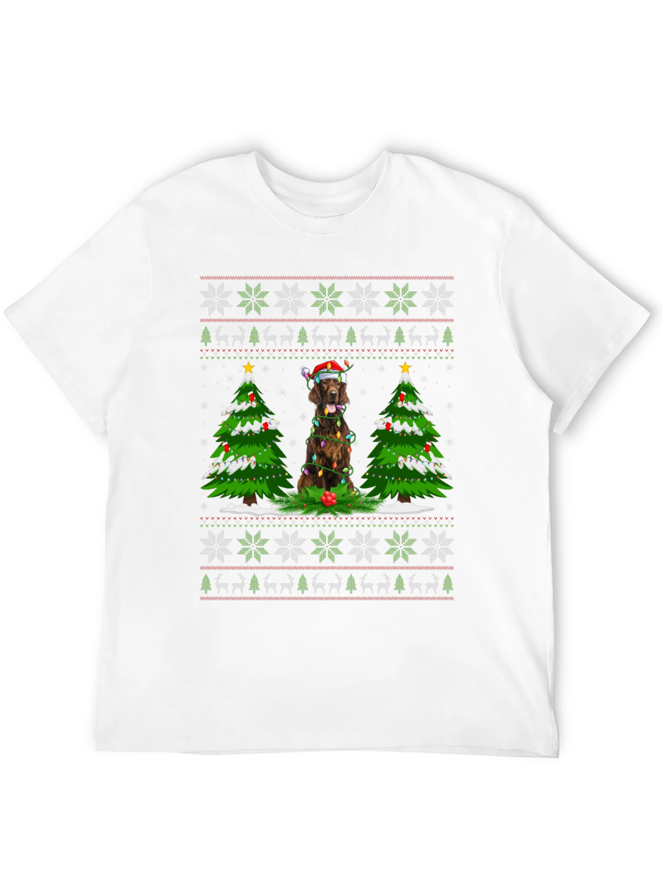 Festive Dog Christmas T-Shirt
