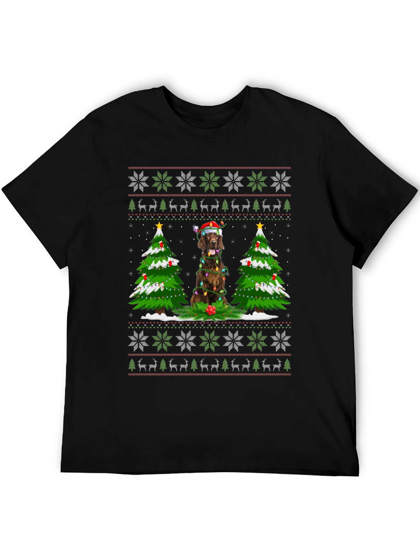 Festive Dog Christmas T-Shirt