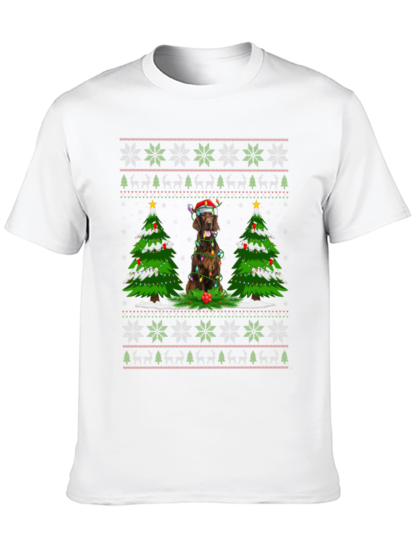Festive Dog Christmas T-Shirt