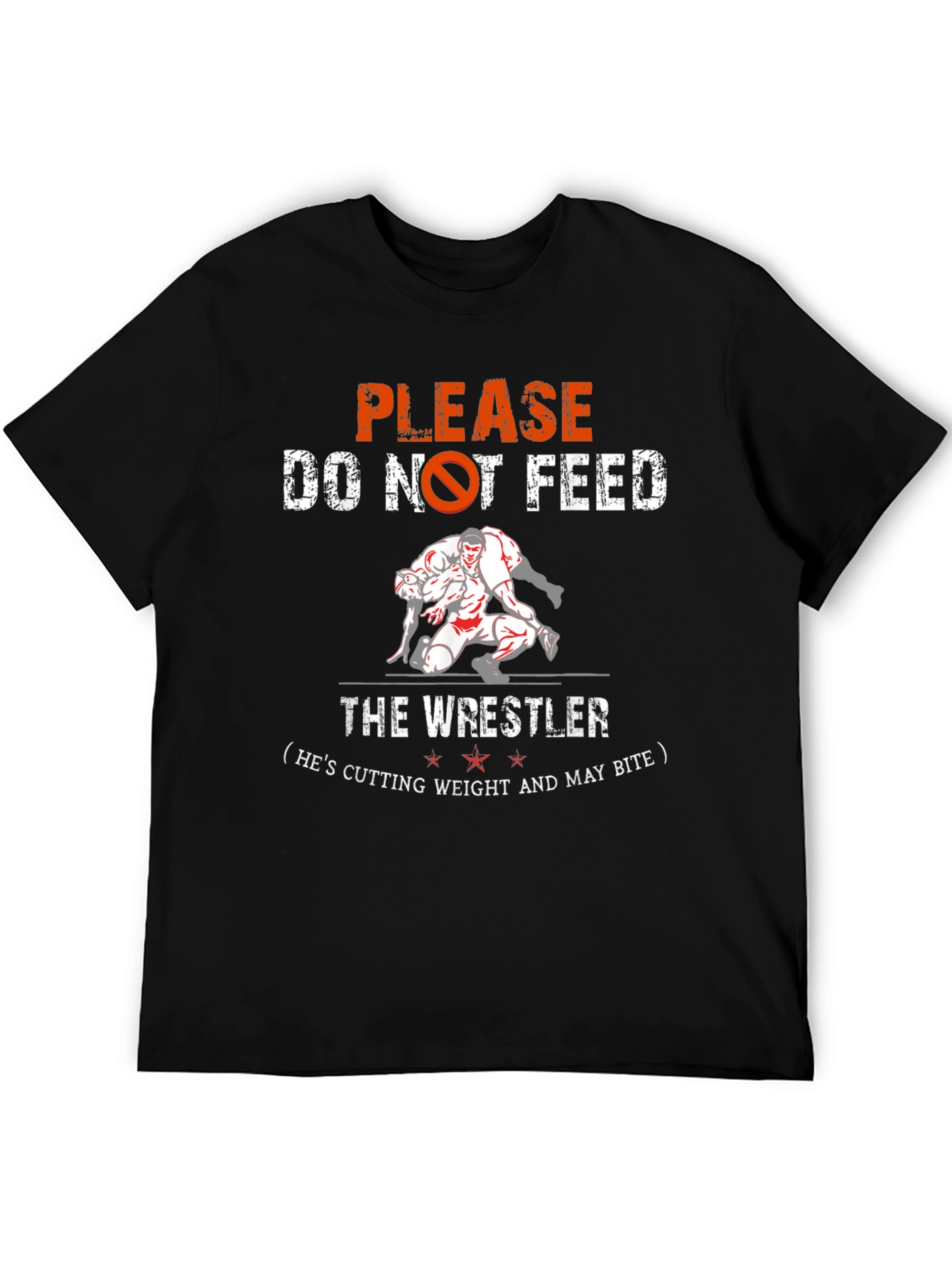 Wrestling Tee: Do Not Feed the Wrestler T-Shirt