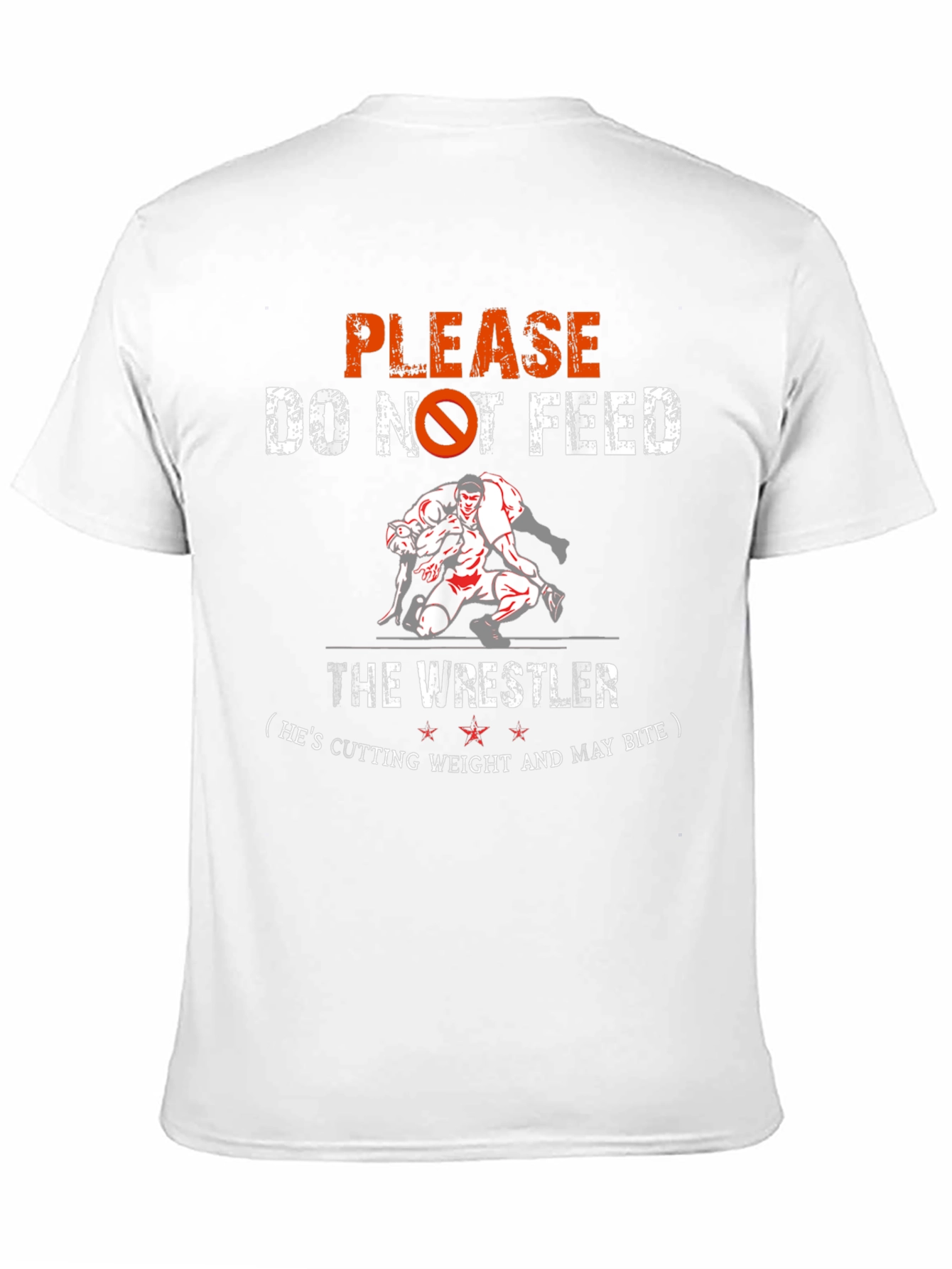 Wrestling Tee: Do Not Feed the Wrestler T-Shirt