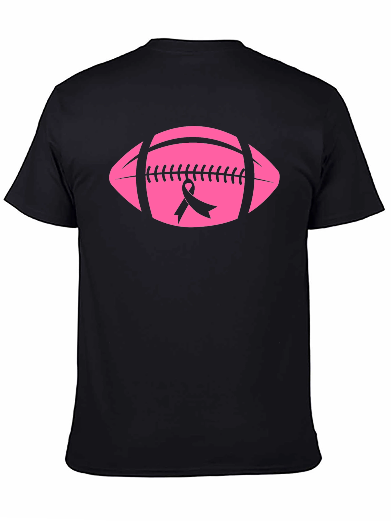 Pink Football Breast Cancer Awareness T-Shirt