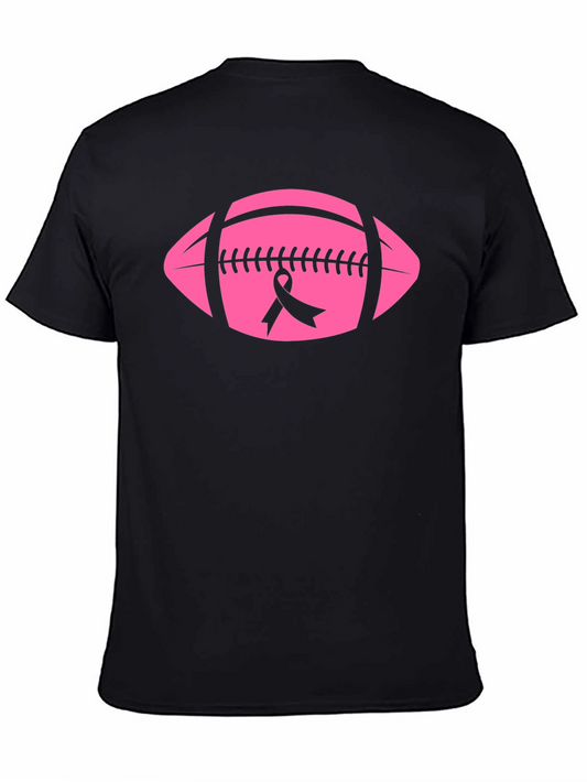 Pink Football Breast Cancer Awareness T-Shirt